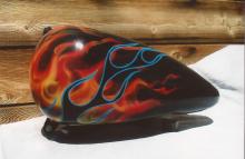 Black Flames Over Fire