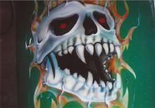 Screaming skull