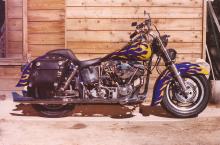 Yellow Flame Bike